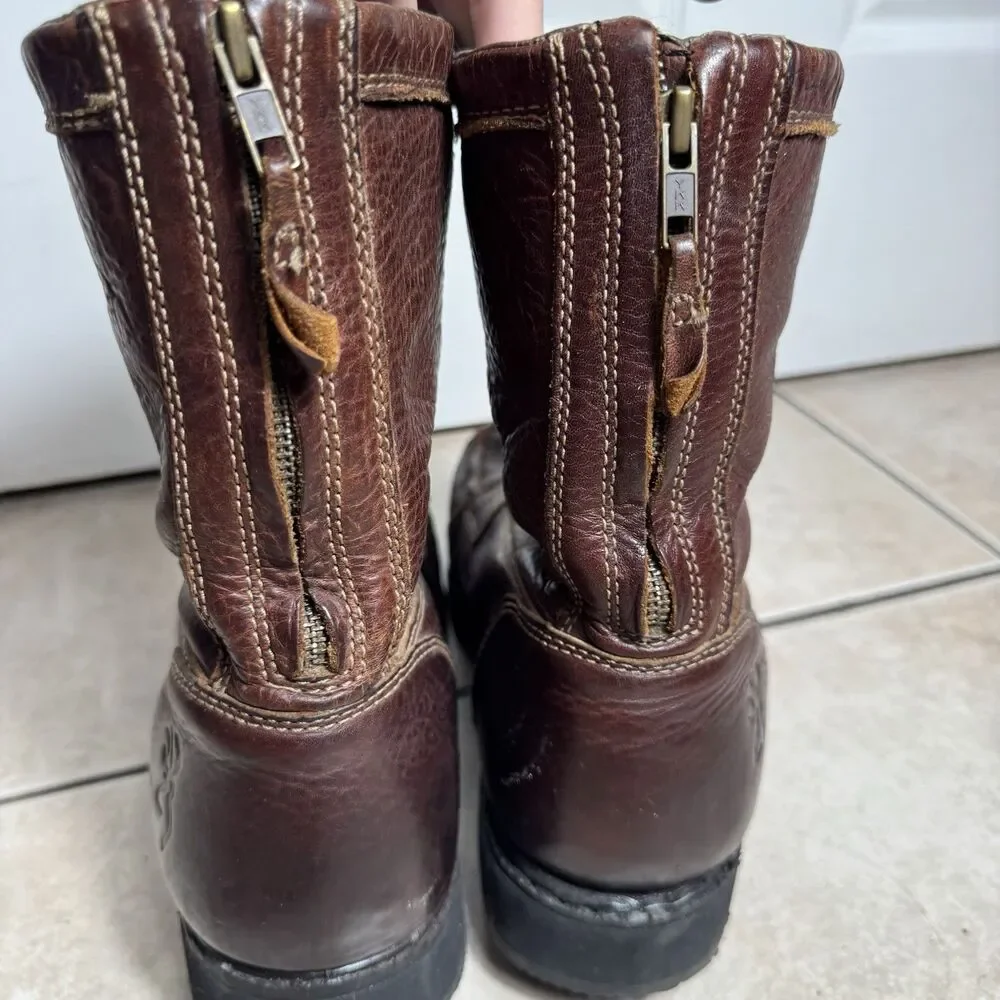Browning Waterproof Hunting Boots Mens 12 Outdoors Work Brown Leather